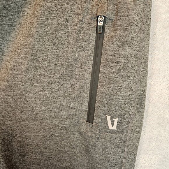 Vuori Mens M The Rise and Shine Performance Jogger Pants Light Gray zip pockets - Picture 2 of 13